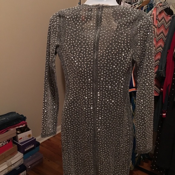 ❤️San Joy Silver Dress Size Small ❤️Gorgeous - Picture 2 of 6